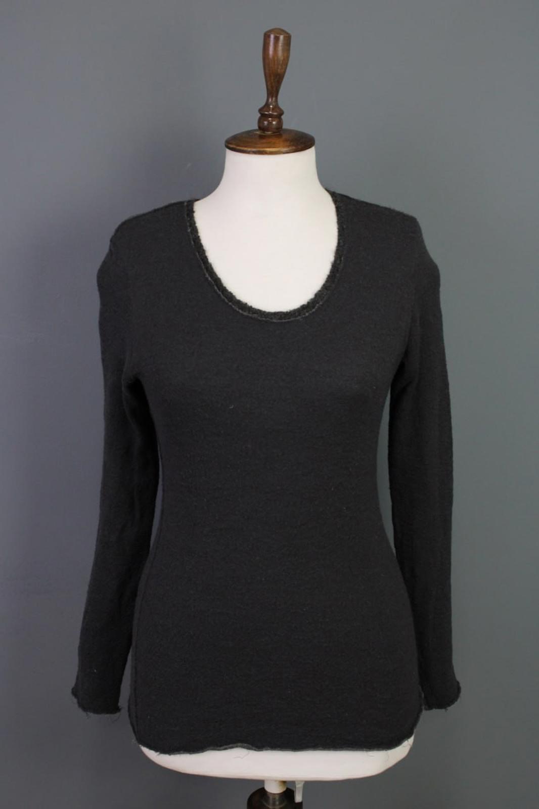 TRANSIT PAR-SUCH Gray Regular Fit Crew Neck Long Sleeve Pullover Sweater – Size 2