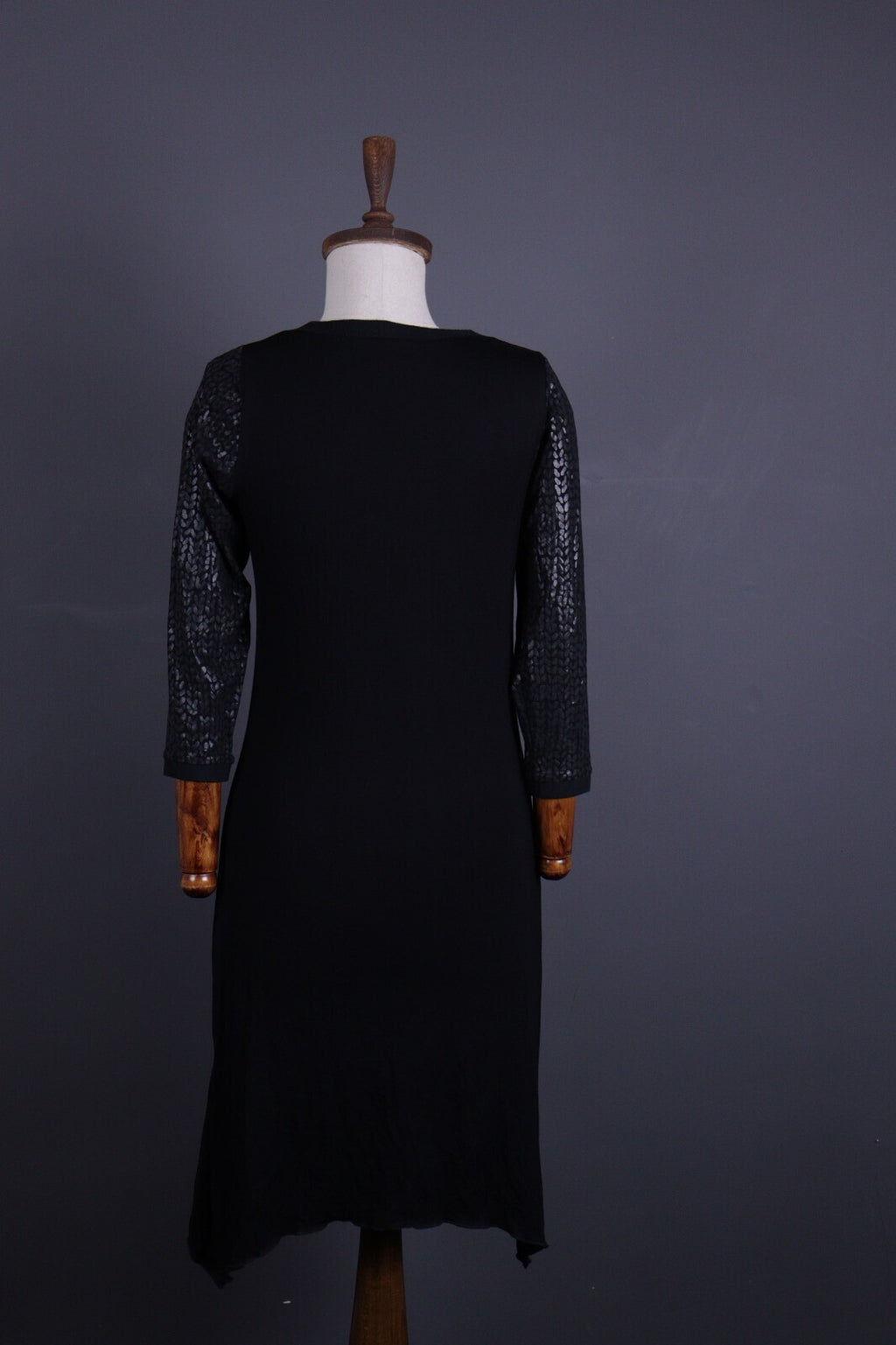 Sportalm Kidzbuhel Black Sequin Long Sleeve Sweater Midi Dress 36 / S
