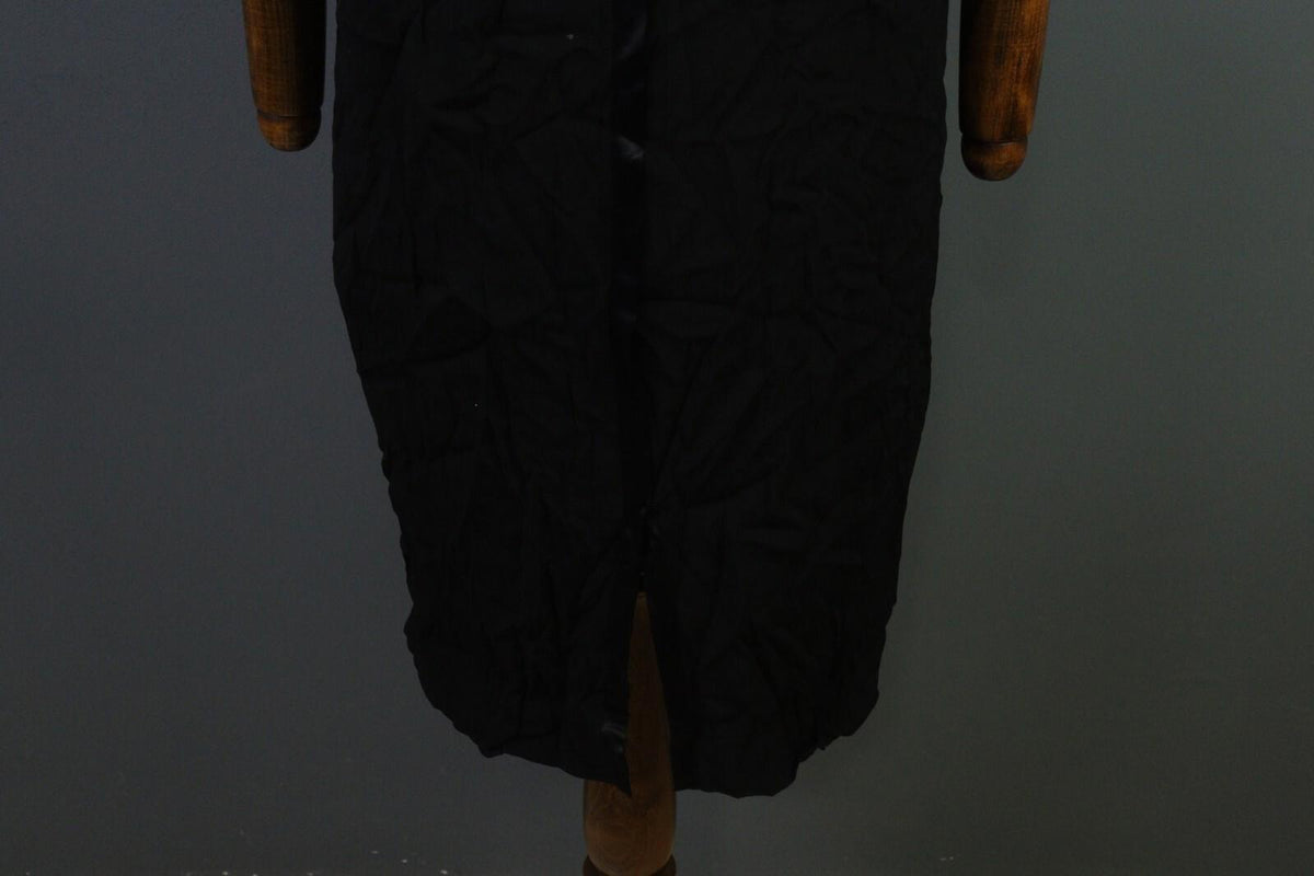 ANNETTE GORTZ Black Viscose Knee Length Sheath Dress – Size 40