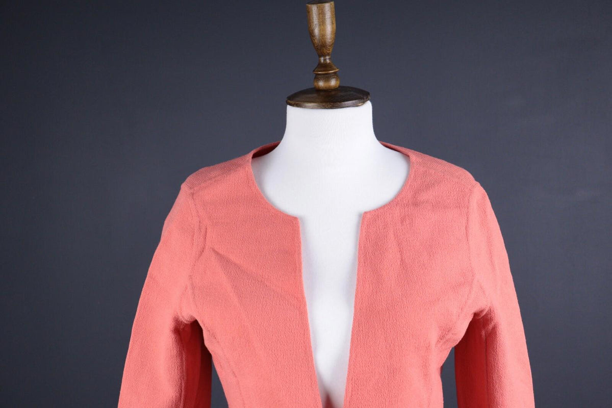 NWT ARMANI COLLEZIONI Pink One Button Lightweight Blazer Jacket USA 8