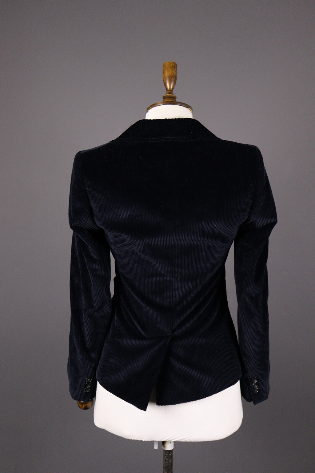 Weekend Max Mara Black Corduroy Two Button Blazer Jacket – Size I 38 / GB 6