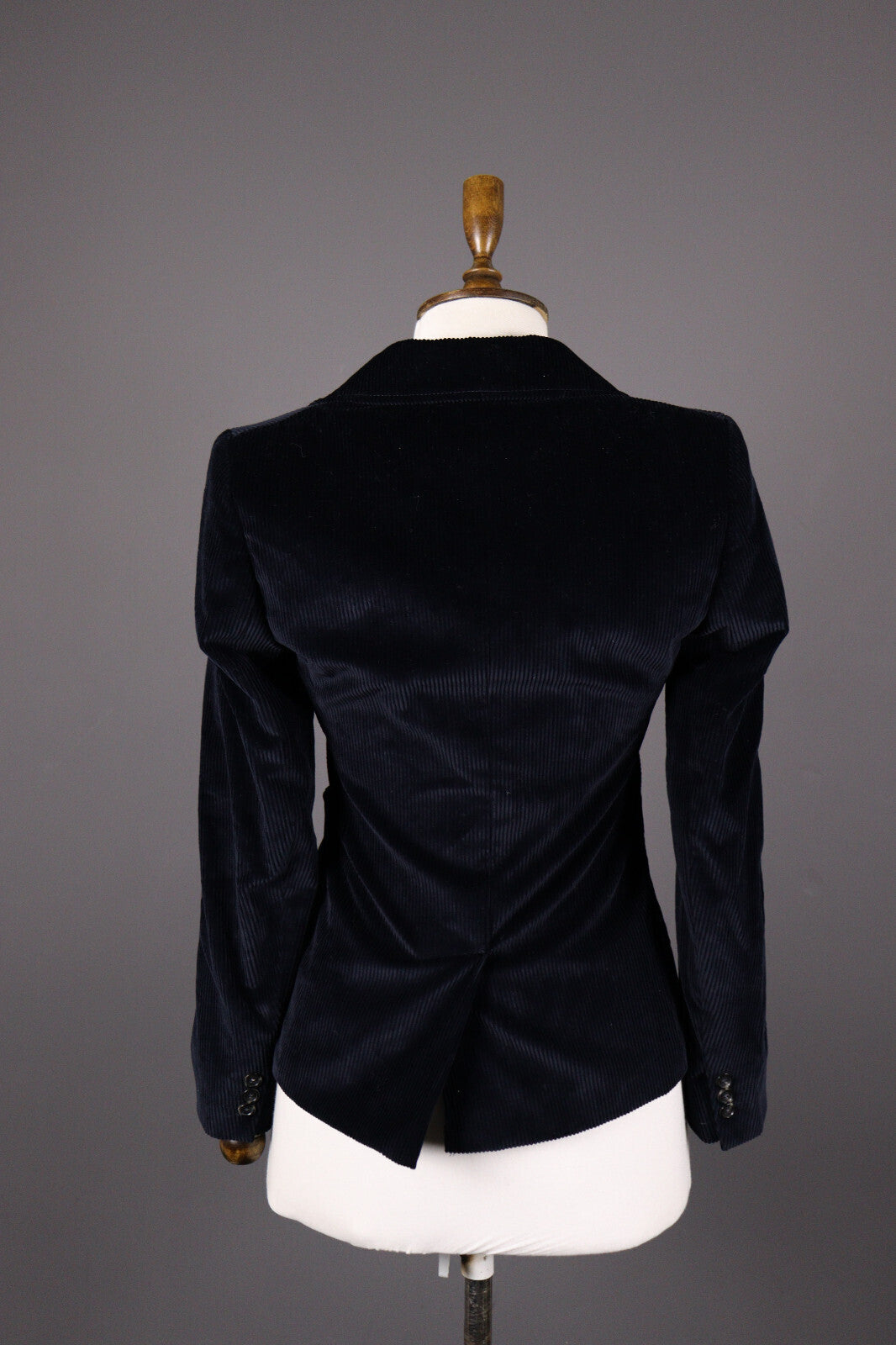 Weekend Max Mara Black Corduroy Two Button Blazer Jacket – Size I 38 / GB 6
