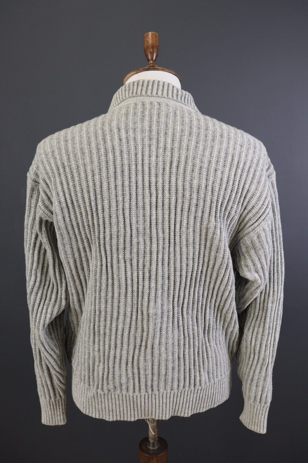 Carlo Colucci Limited Japan Gray Polo Neck Ribbed Sweater – Size L US 42 EU 52