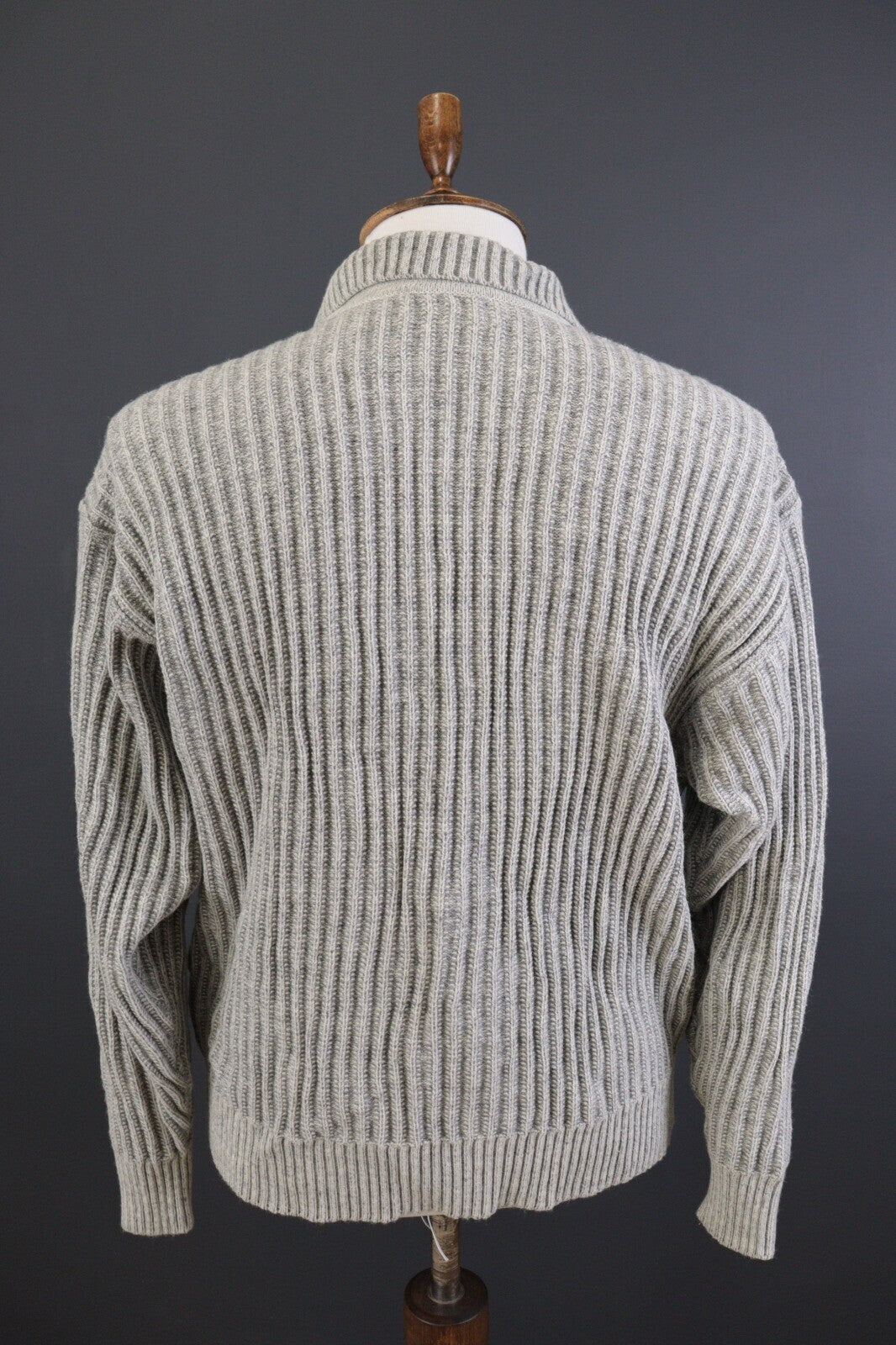 Carlo Colucci Limited Japan Gray Polo Neck Ribbed Sweater – Size L US 42 EU 52