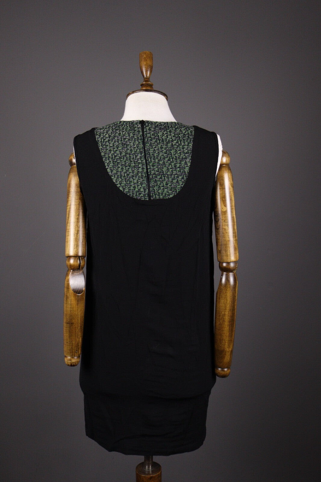 Cop Copine Paris Black Sleeveless Fame Robe Viscose Dress – Size 42