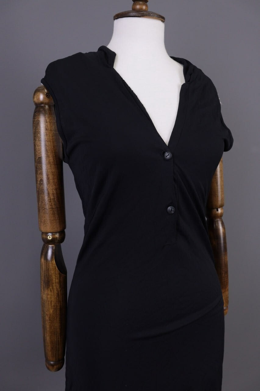Transit Par Such 131 Black Sleeveless Bodycon Tunic Dress – Size 3