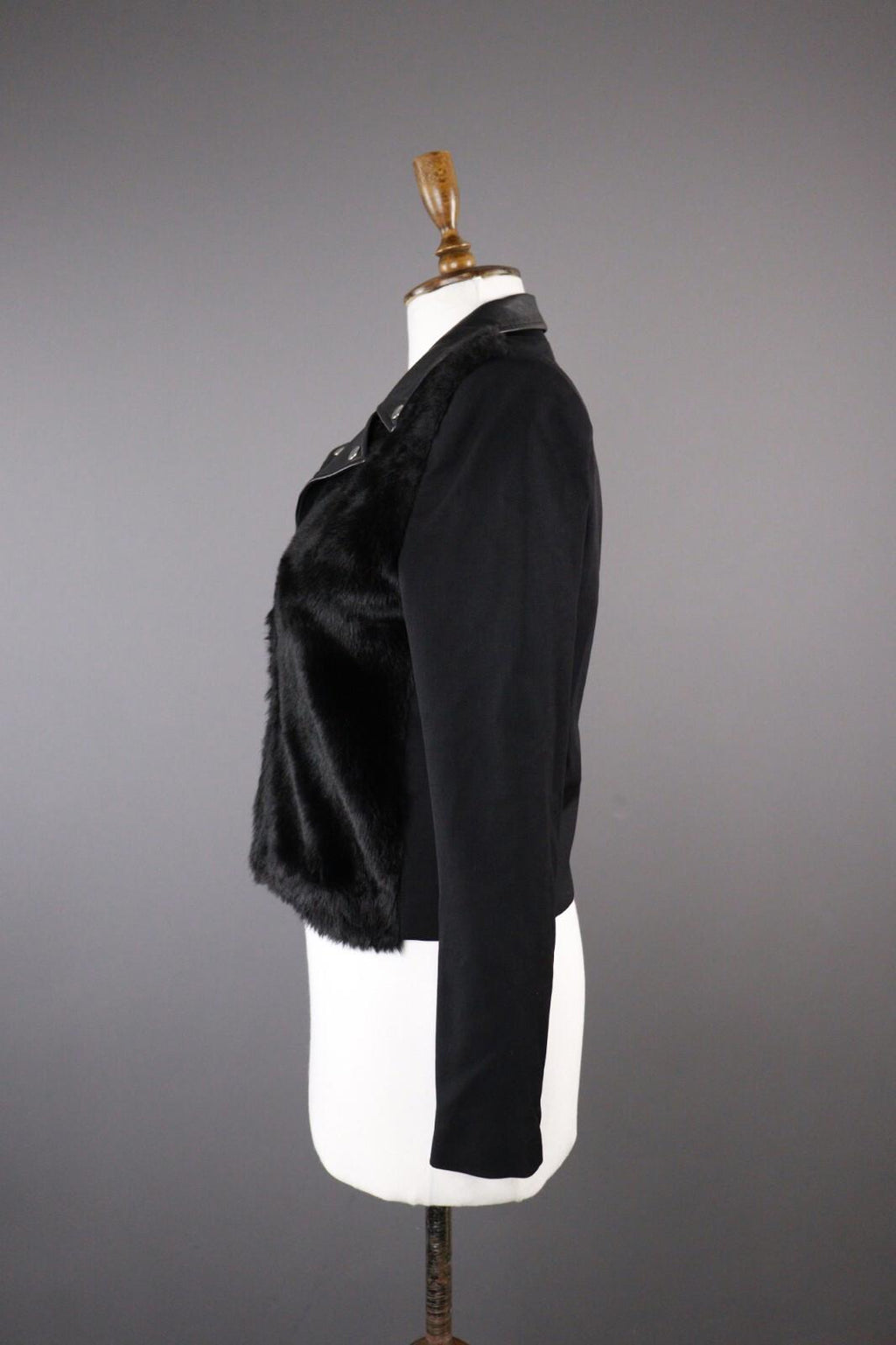 THE KOOPLES Black Wool Cape Jacket Blazer – Size 38 – Used