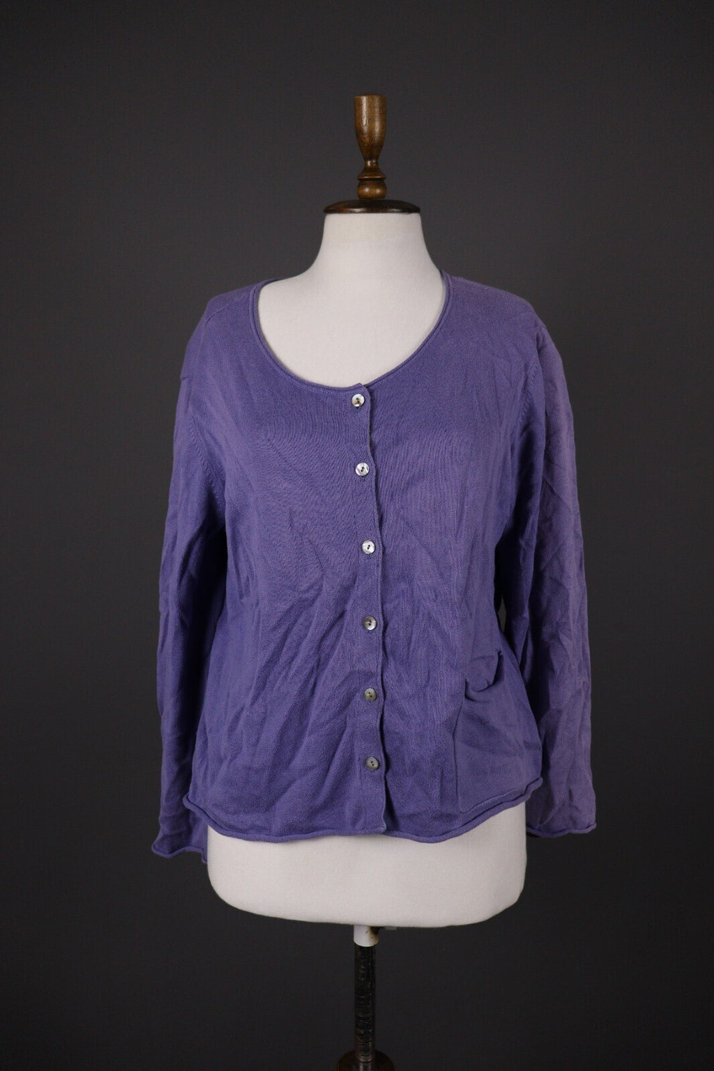 Gudrun Sjoden Blue Knit Cardigan Sweater – Size L