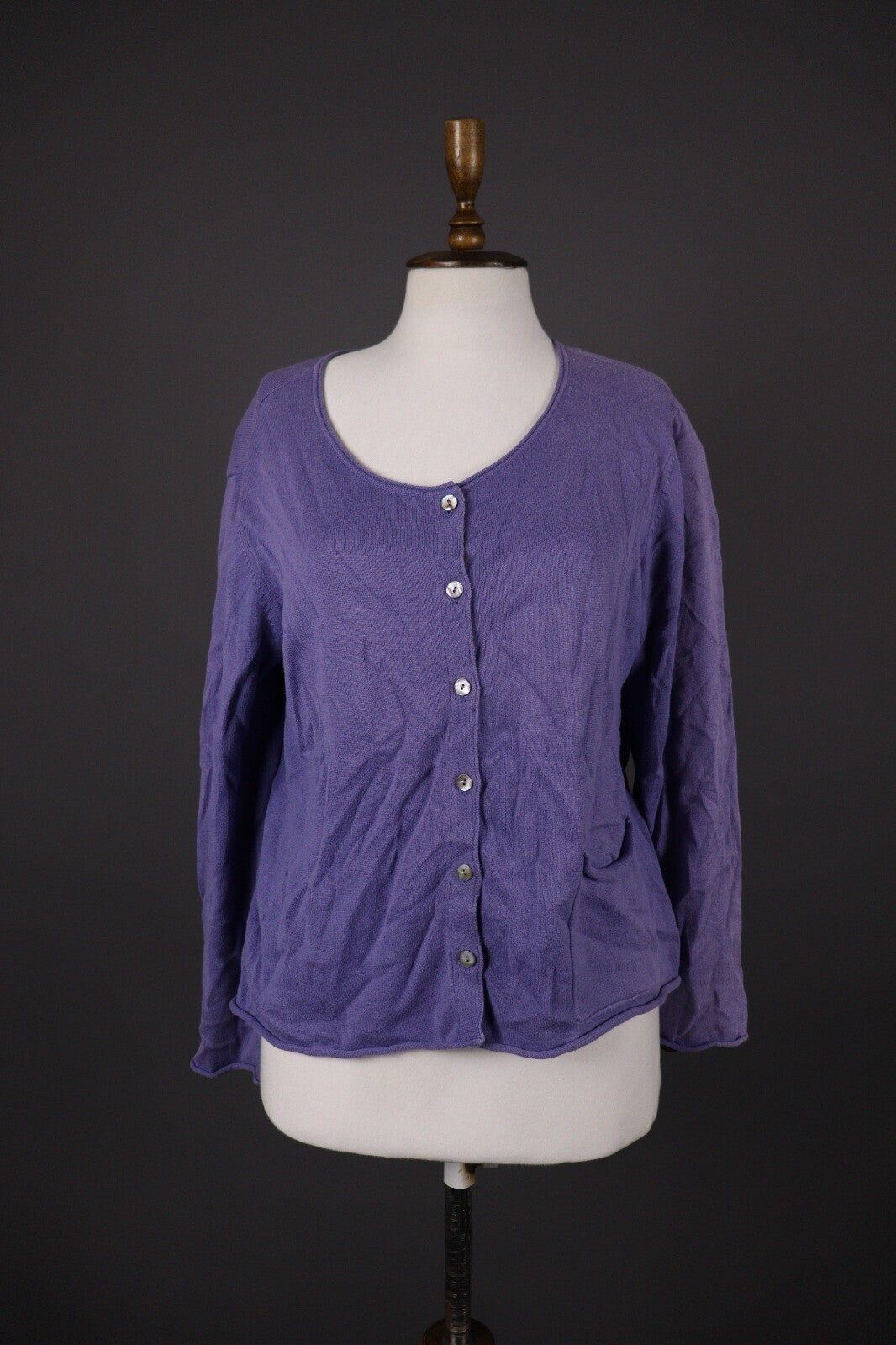 Gudrun Sjoden Blue Knit Cardigan Sweater – Size L