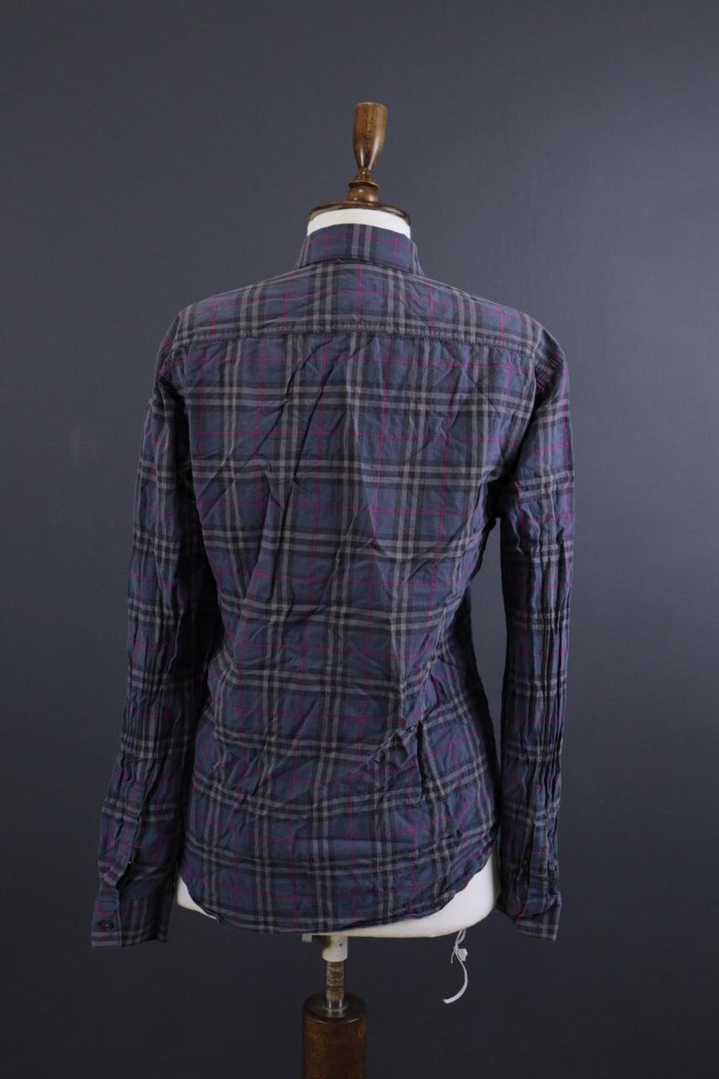BURBERRY BRIT Multicolor Nova Check Long Sleeve Button Down Blouse Shirt – Size M