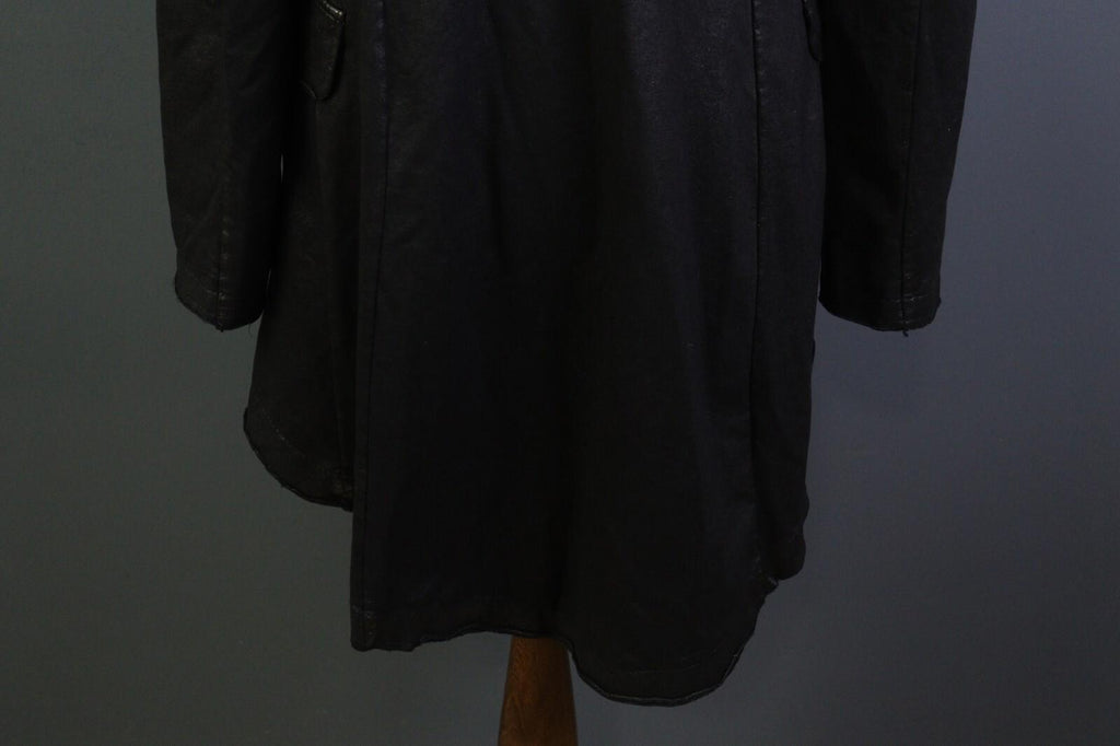 RUNDHOLZ Black Long Sleeve Pockets Ladies Military-Inspired Long Jacket