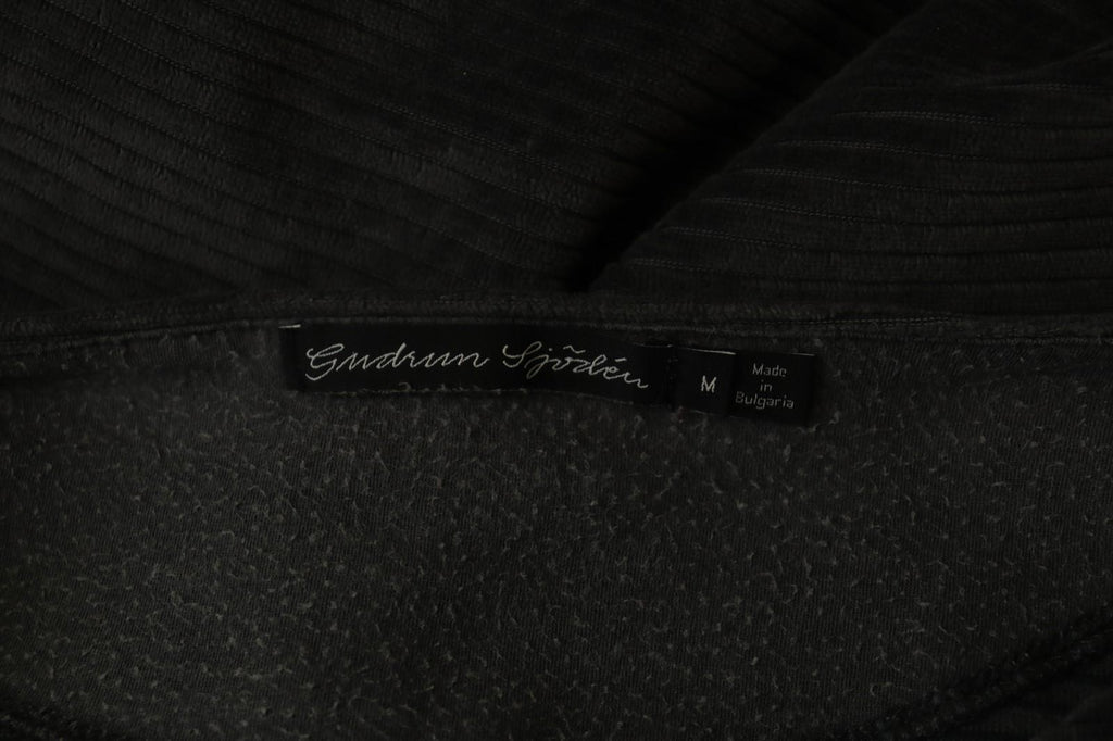GUDRUN SJODEN Gray Cotton Long Sleeve Crew Neck Pullover Sweater – Size M