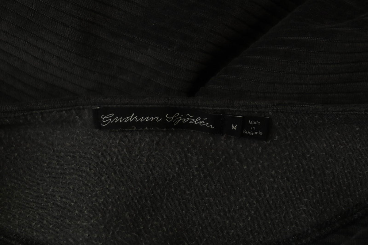 GUDRUN SJODEN Gray Cotton Long Sleeve Crew Neck Pullover Sweater – Size M