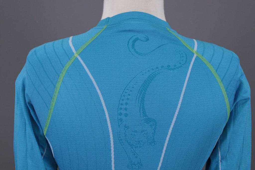 Dynafit Crew Neck Blue Big Logo Activewear Baselayer Shirt – Size S 42 – Used