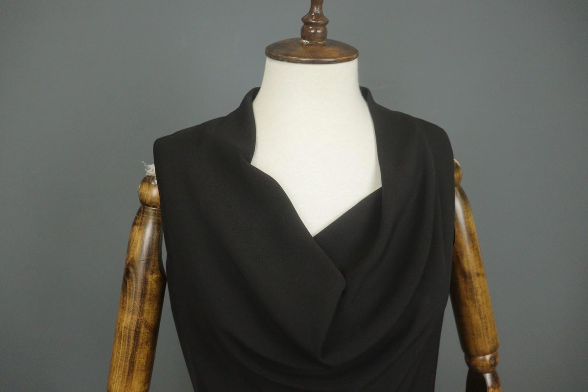 MISSONI Black Shawl Neck Sleeveless Pullover Party Cocktail Bodycon Dress Sz 38