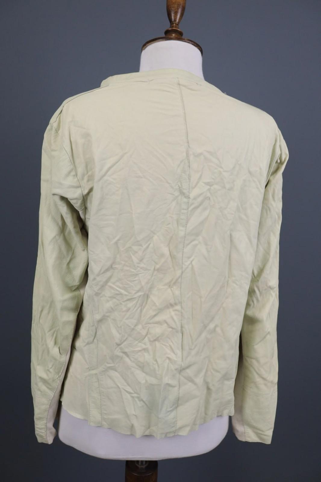 TRANSIT PAR-SUCH Beige 100%Cotton Long Sleeve Snap Front Drawstring Jacket Sz 2