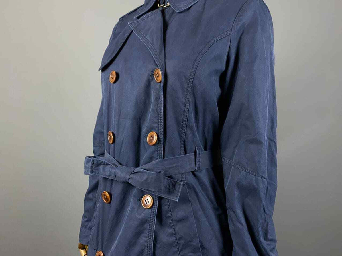 Raw Correctline By G-Star Blue Double Breasted Coat – Women's M