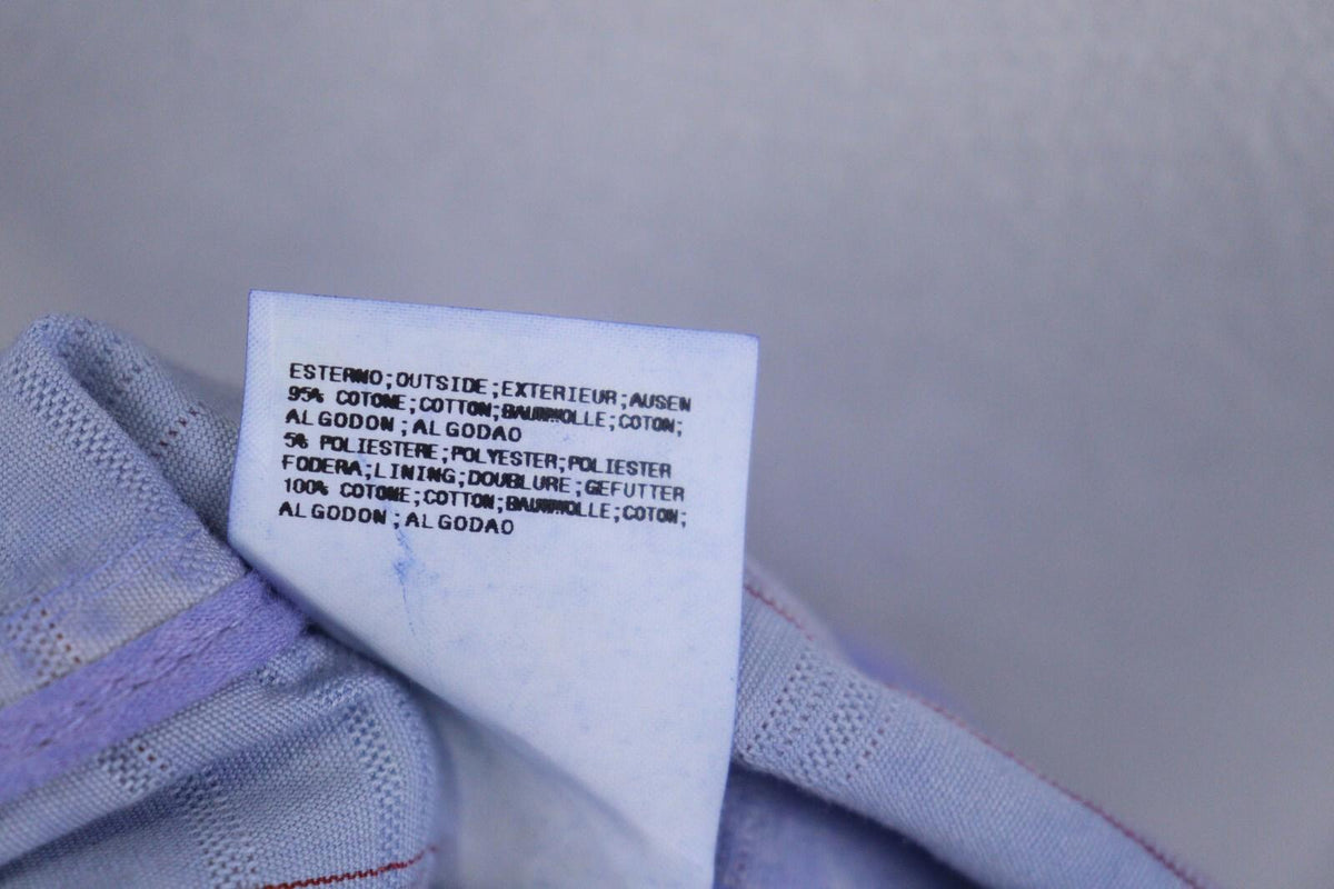 BNWT GALLIANO Blue Check Three Button Blazer Jacket – Size 26 / 40
