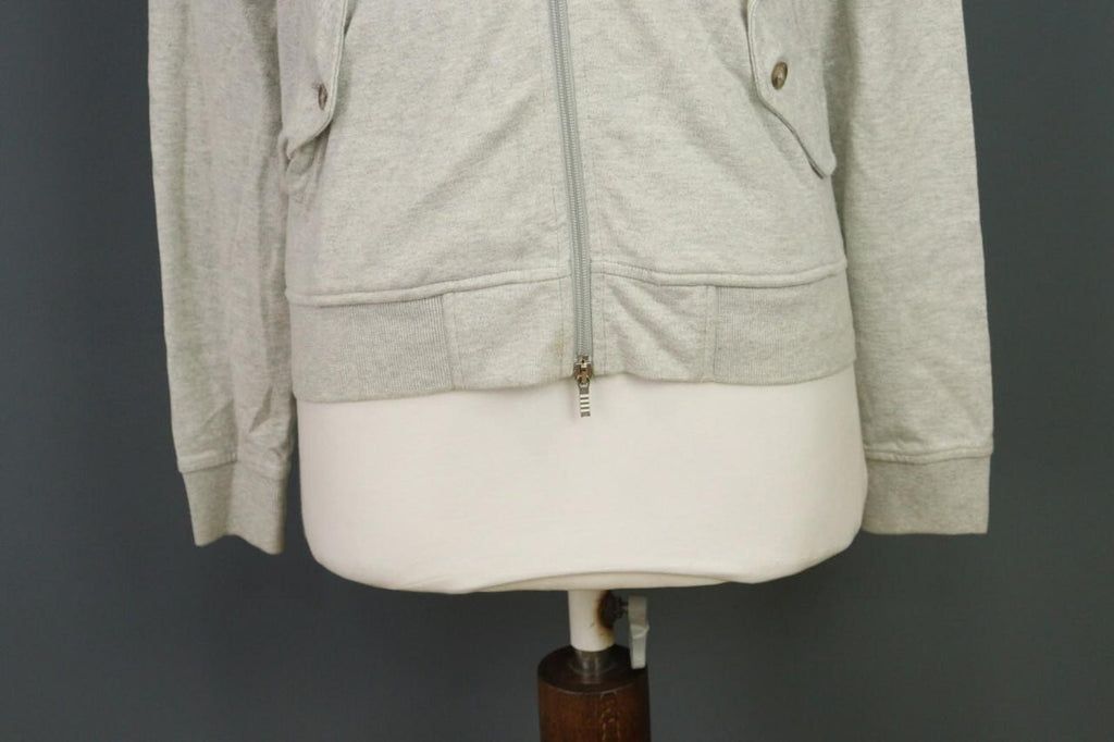 BARACUTA ENGLAND Gray High Neck Full Zip Track Jacket – Size M
