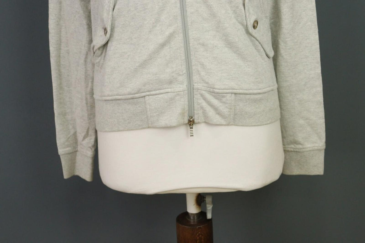 BARACUTA ENGLAND Gray High Neck Full Zip Track Jacket – Size M
