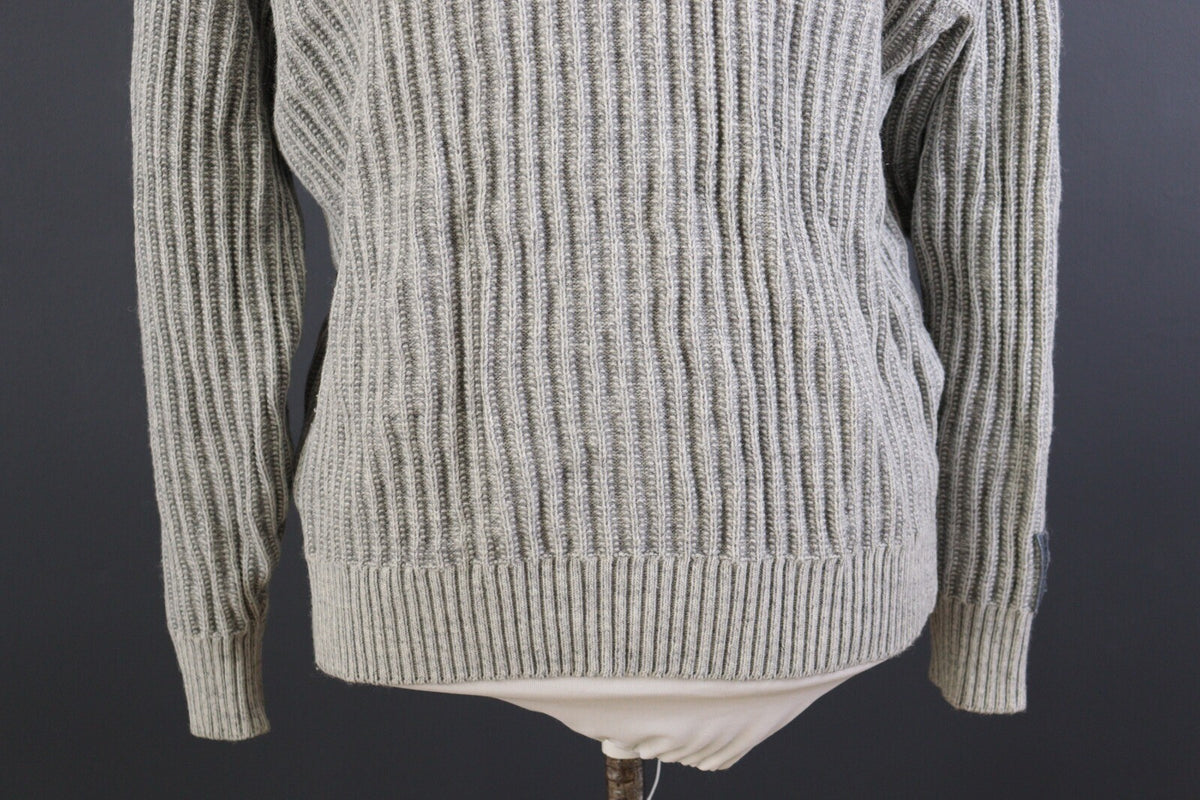 Carlo Colucci Limited Japan Gray Polo Neck Ribbed Sweater – Size L US 42 EU 52