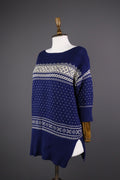 DENIM & SUPPLY RALPH LAUREN Blue Fair Isle Knit Sweater – Size S