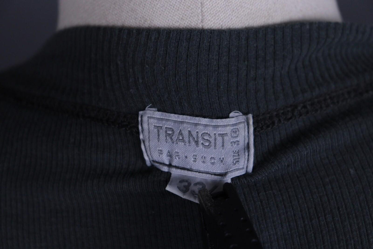 TRANSIT PAR SUCH 334 Gray Knit Long Cardigan Sweater – Size 3 Large