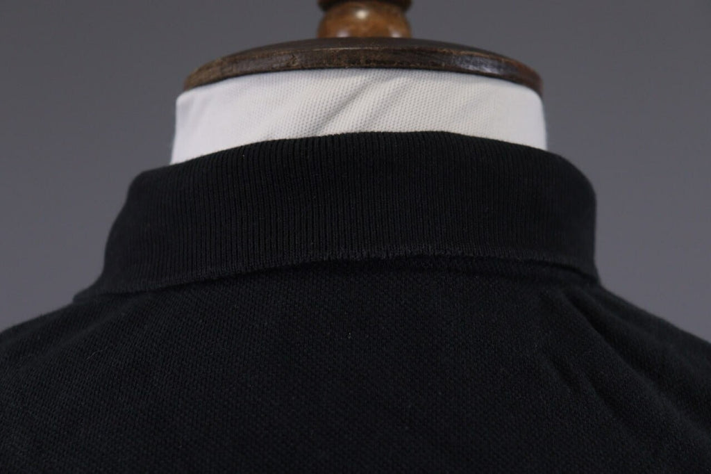 La Martina Buenos Aires #4 Black Long Sleeve Rugby Polo Shirt – Size XXL
