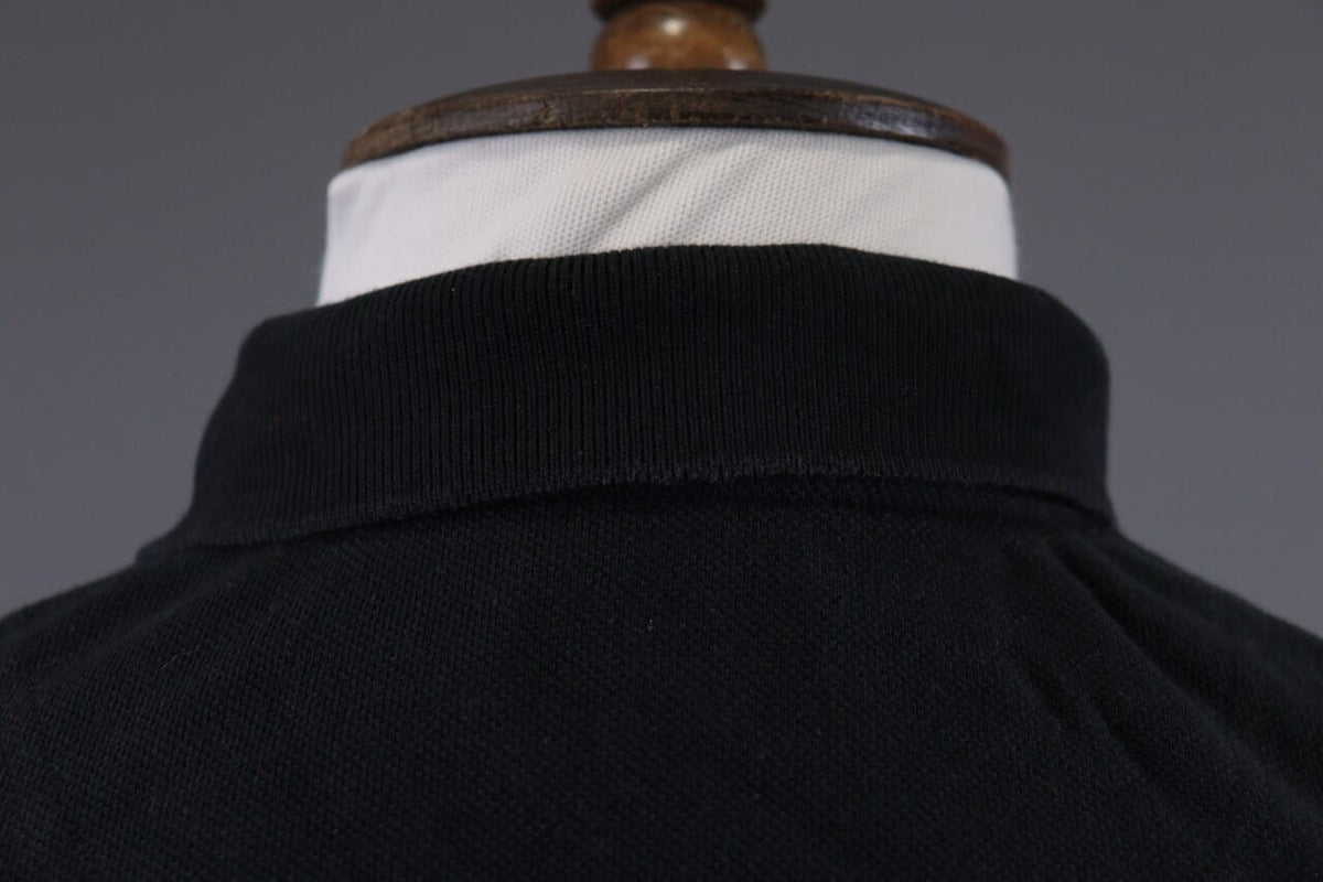 La Martina Buenos Aires #4 Black Long Sleeve Rugby Polo Shirt – Size XXL