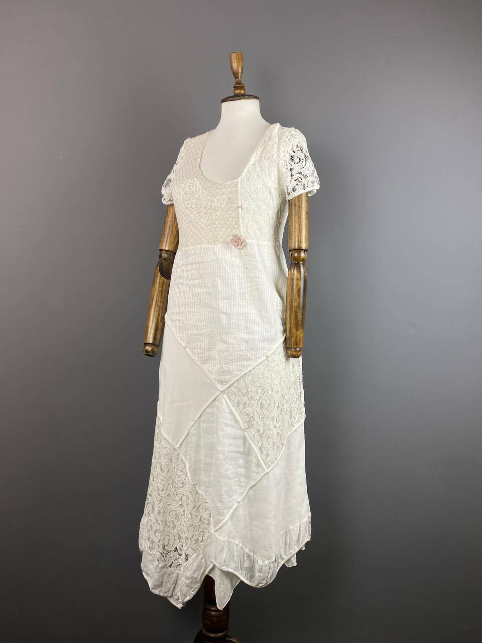 Elisa Cavaletti Sono Italiano Short Sleeve Mesh A-Line Maxi Dress – Women's XS