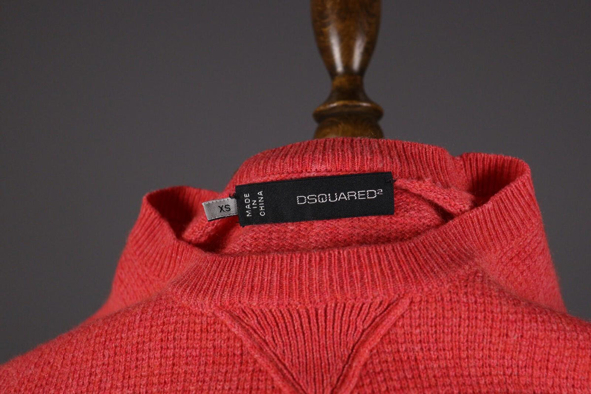 DSQUARED2 Colorful Long Sleeve Wool Knit Sweater – Size XS