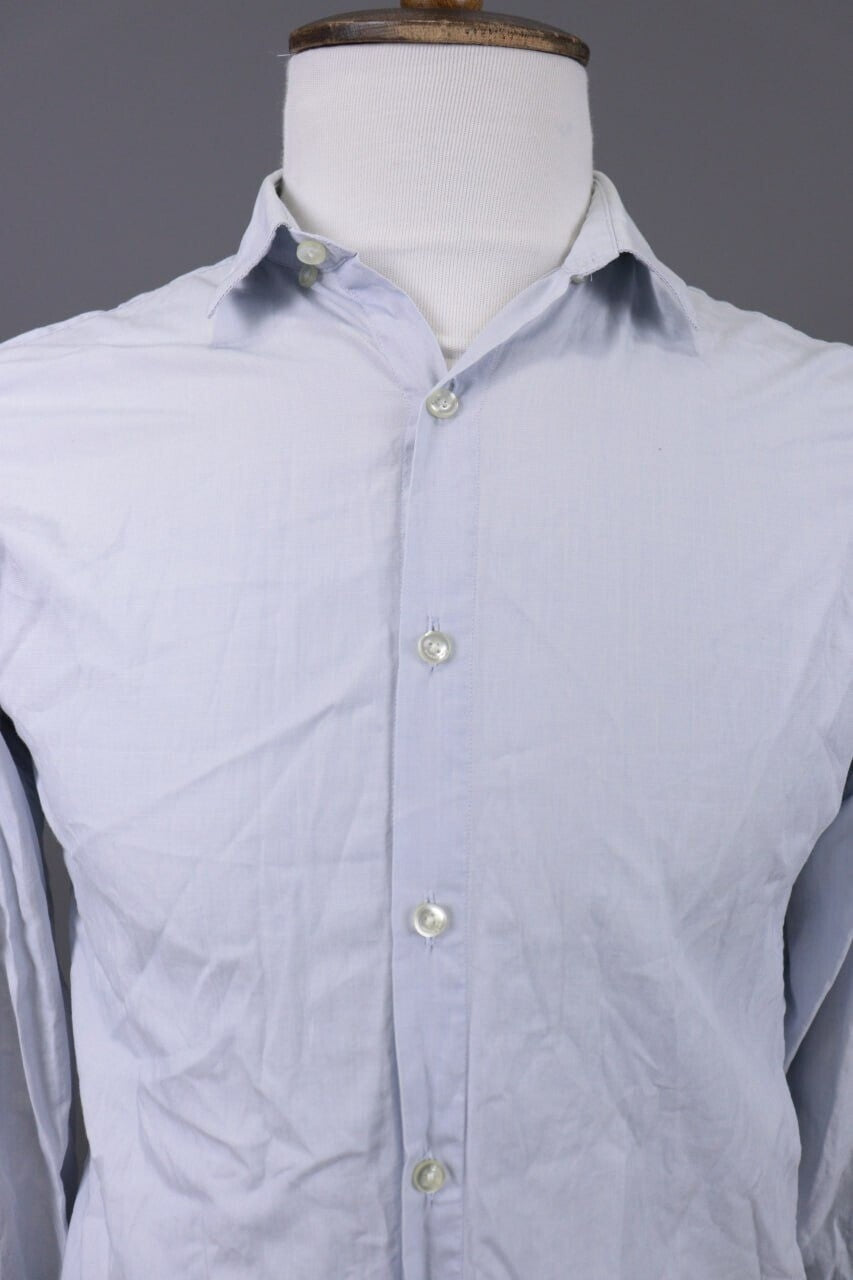 The Kooples Adjusted Blue Summer Long Sleeve Button Down Shirt – Size S