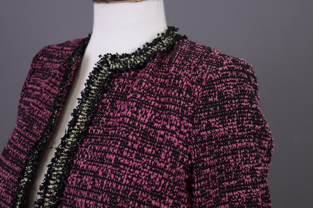 The Kooples Purple Embroidered Open Front Cardigan Jacket – Size 32