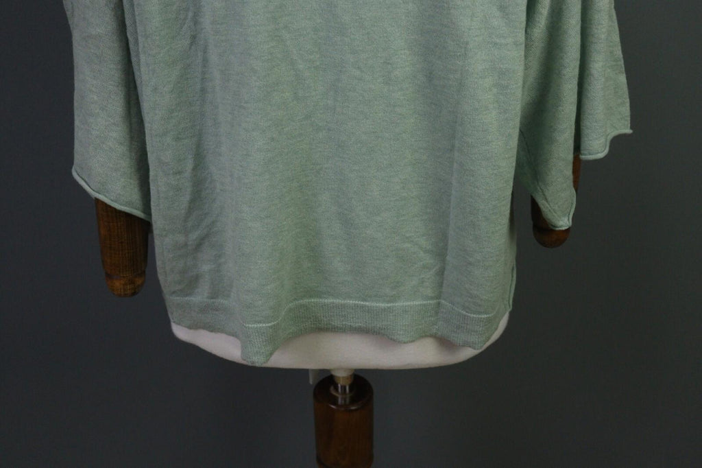 ZADIG & VOLTAIRE Green 100% Cashmere Bell Sleeve Top Blouse Shirt – Size S