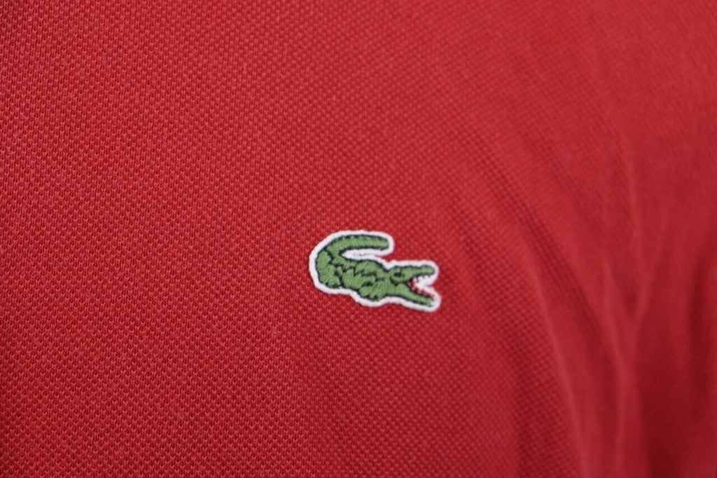 Lacoste Red Summer Men Short Sleeve Polo Shirt – Size 7 XXL
