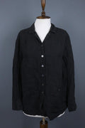 GUDRUN SJODEN Black Long Sleeve Casual Button Up Shirt – Size S