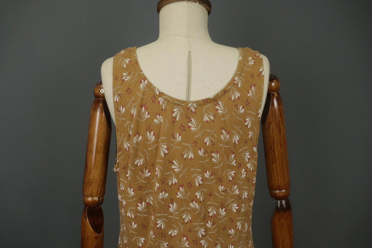 GUDRUN SJODEN Multi Floral Sleeveless Round Neck Pullover Tank Dress – Size L