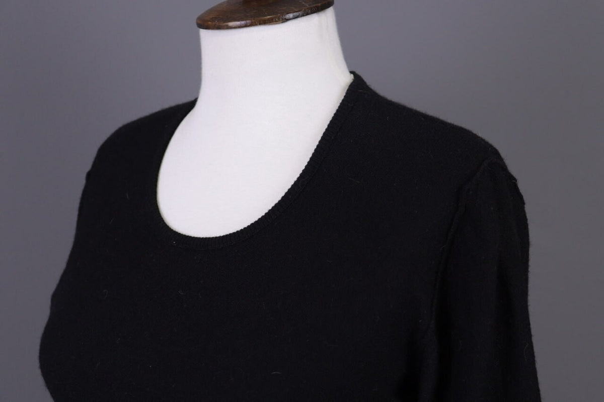 Sonia by Sonia Rykiel Black Wool Angora Knit Sweater 40 / M