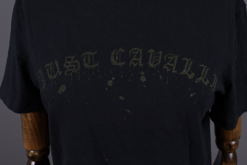 Just Cavalli Black Big Logo Black Short Sleeve T-Shirt – Size L