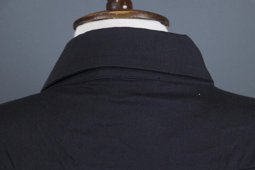 BA&SH Robe Sam Lady Dress Carbnone Collared Waist Belted Shirt Dress – Size 2