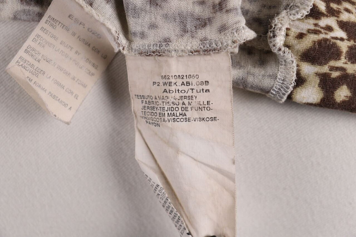 Weekend Max Mara Multicolor Leopard Print A-Line Sheath Midi Dress – Size L