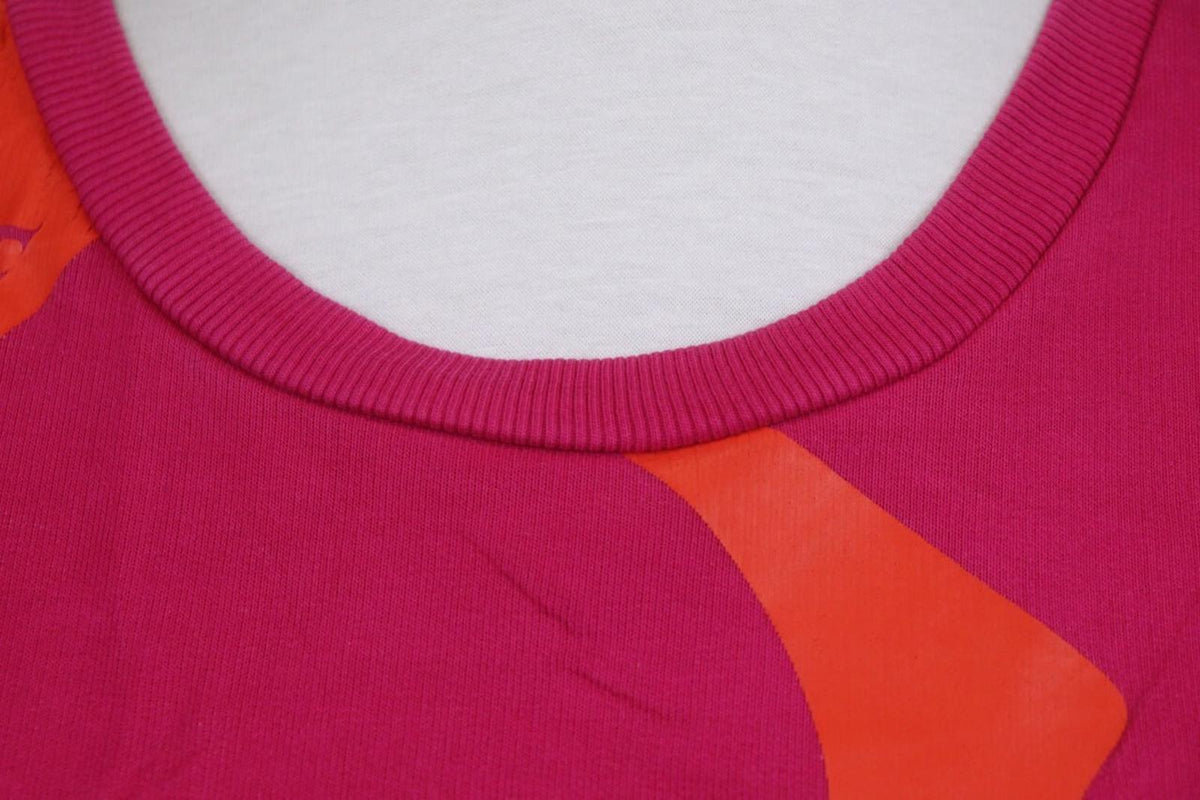 ESCADA Sport Red Cotton Ribbed Cuff & Hem Crew Neck Long Sleeve Sweater – Size M – Used