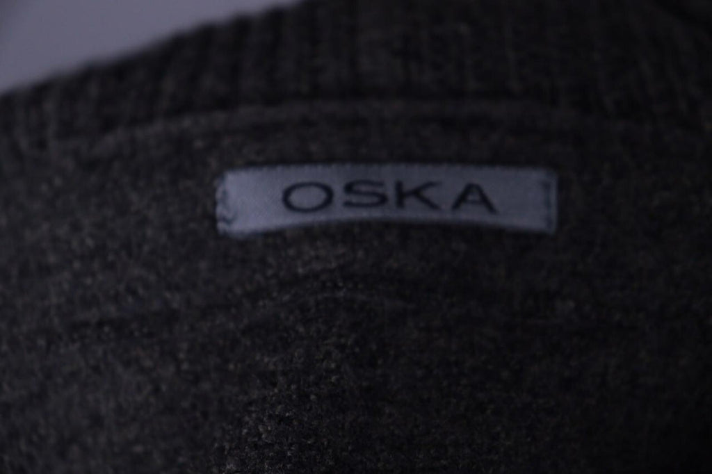 OSKA Wool Lagenlook Relaxed Cowl Neck Knit Sweater – Size 2 – Used