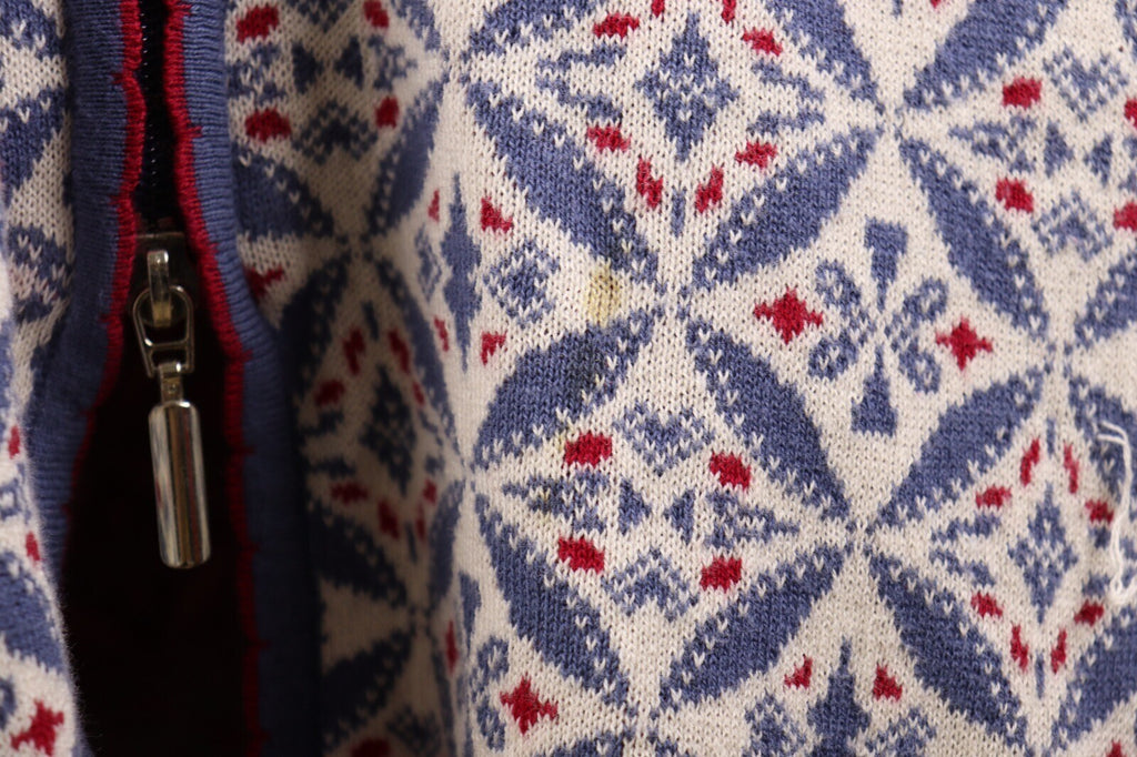 Deerberg by Oska Multicolor Full Zip Hooded Long Cardigan Sweater – Size L