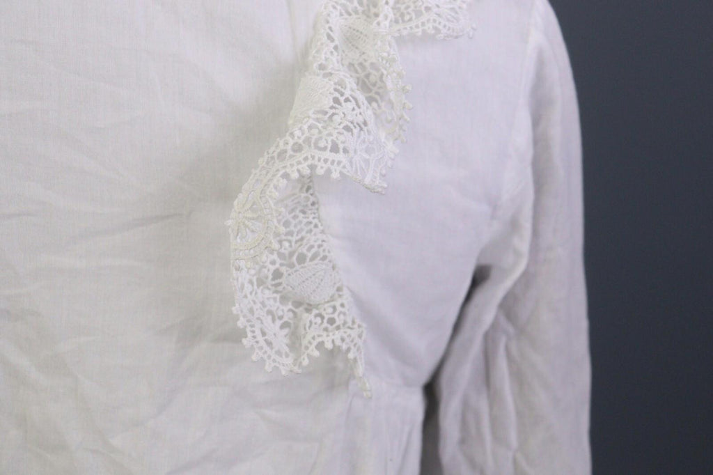 ZADIG & VOLTAIRE White Long Sleeve Button Down Lace Top Blouse Shirt – Size 16-M