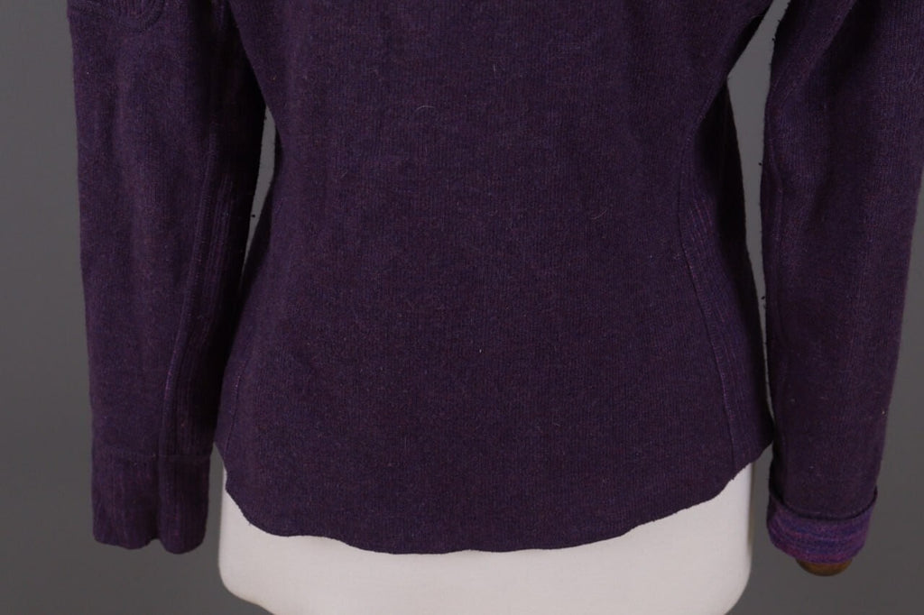 Mountain Hard Wear Purple Wool High Neck Full Zip Fleece Sweater – Size M – Used