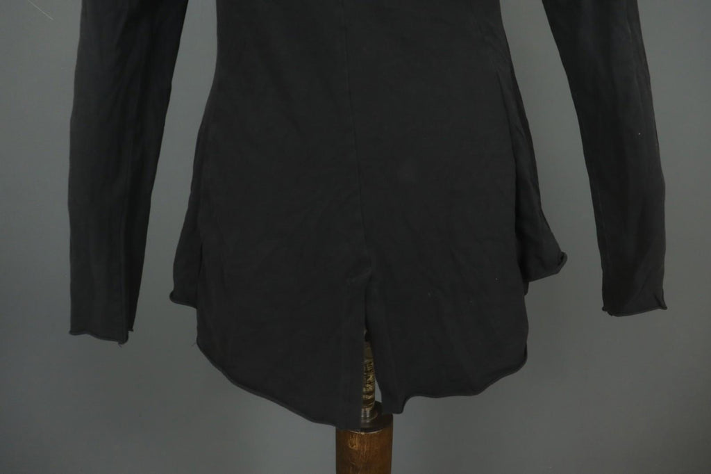 RUNDHOLZ Black Cotton Long Sleeve Round Neck Stretchable Blouse Top – Size L