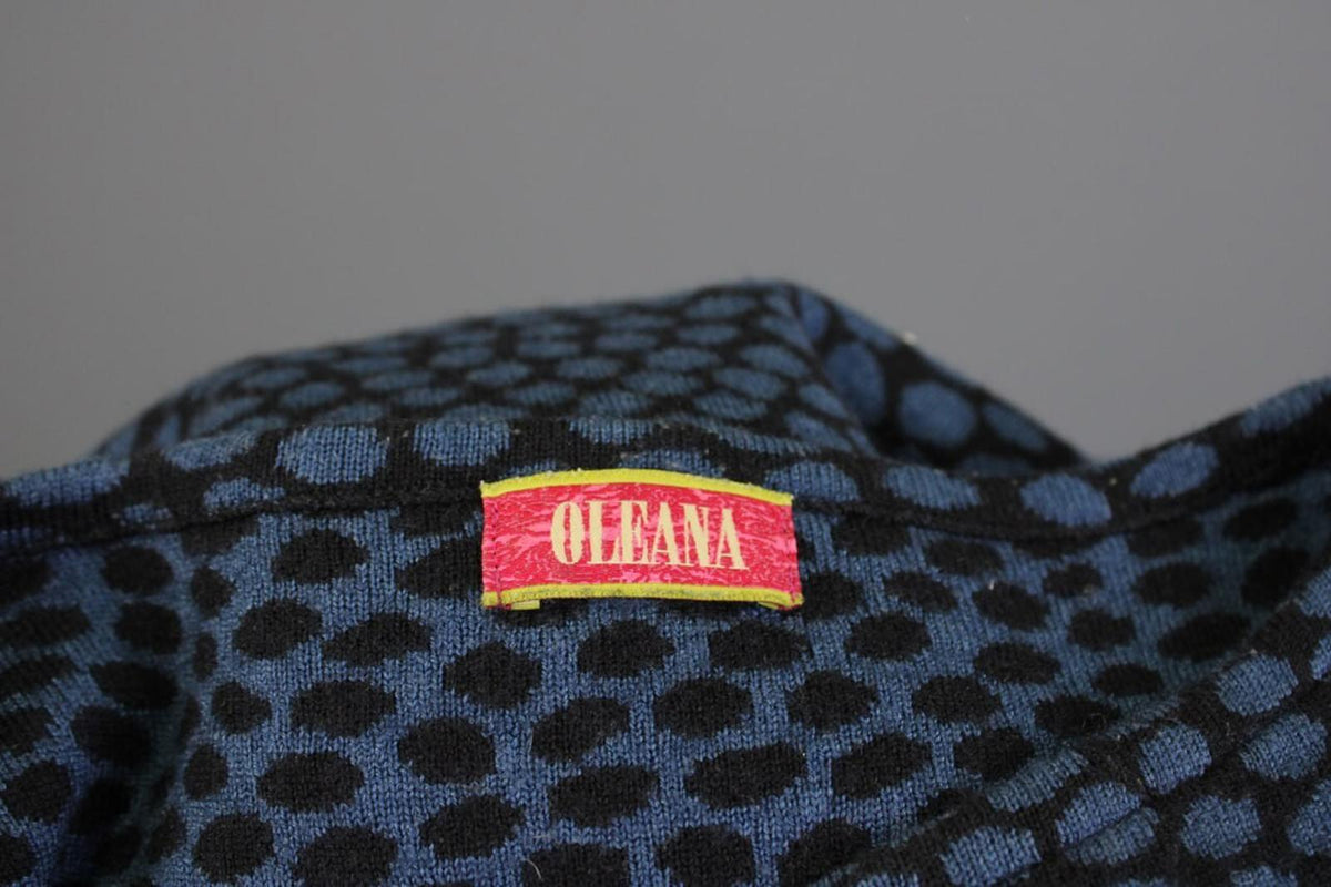 OLEANA ESPELAND Multicolor Printed Silk Wool Knit Tunic Pullover Sweater – Size XS