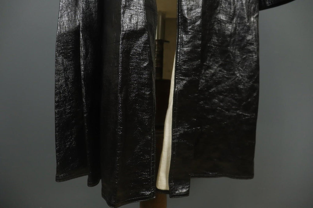 Carolina Herrera Black Regular Fit Long Sleeve Open Front Trench Coat – Size XS – Used