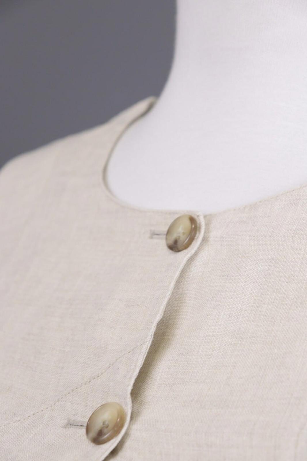 IVAN GRUNDAHL Beige Linen Button Down Lightweight Blazer Jacket – Size 36 S